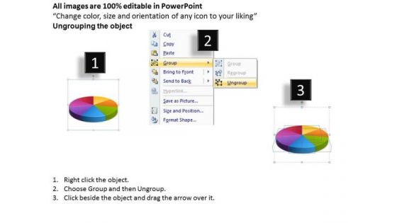 Strategy PowerPoint Template 7 Ps Multicolored Pie Chart For Marketing Ppt Slides