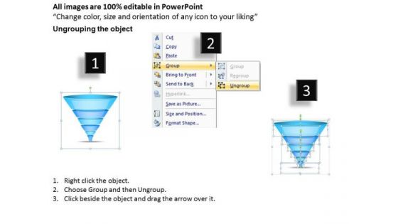 Strategy PowerPoint Template Funnel Process 6 Stages Marketing Ppt Slides