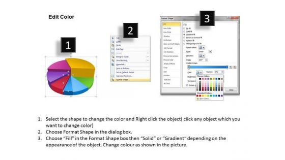 Strategy PowerPoint Template Multicolored Pie Chart For Business Result Ppt Templates