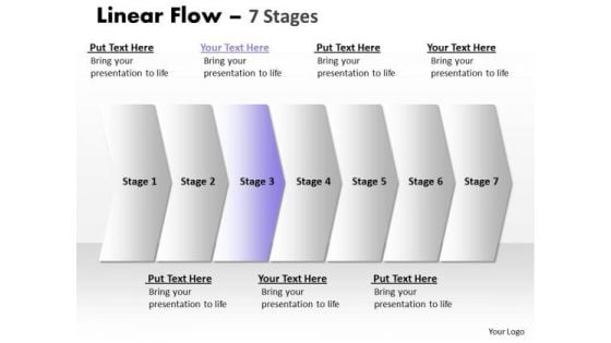 Strategy PowerPoint Template Parellel Illustration Of 7 Slide Numbers Design