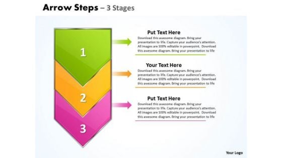 Strategy Ppt Background Vertical PowerPoint Template Arrow Steps Description 1 Graphic