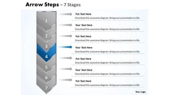 Strategy Ppt Escalation 7 State Diagram Represented By Arrow 5 Graphic