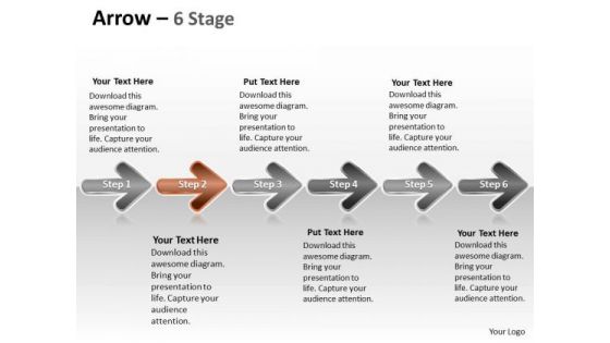 Strategy Ppt Linear Abstraction By 6 Arrows Time Management PowerPoint 3 Image