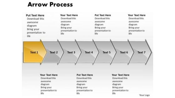 Strategy Ppt Template Arrow Process 7 State Diagram Business PowerPoint 2 Image