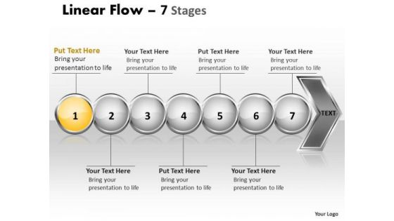 Strategy Ppt Theme Linear Demonstration Of 7 Concepts PowerPoint Backgrounds 2 Graphic