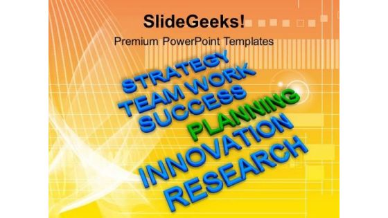 Strategy Team Work Success Planning PowerPoint Templates Ppt Backgrounds For Slides 0313