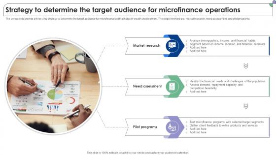 Strategy To Determine The Target Audience For Complete Guide To Microfinance Fin SS V Strategy To Determine The Target Audience For Complete Guide To Microfinance Fin SS V