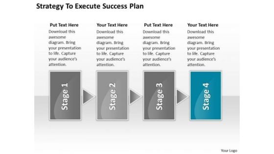 Strategy To Execute Success Plan Free Sample Business Plans Templates PowerPoint