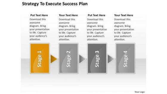 Strategy To Execute Success Plan Mini Business PowerPoint Slides