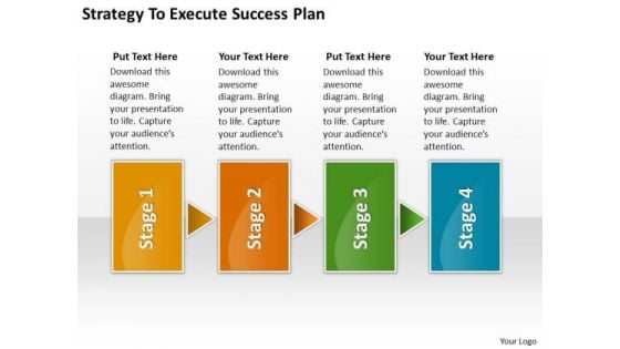 Strategy To Execute Success Plan Po Process Flow Chart PowerPoint Slides