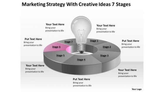 Strategy With Creative Ideas 7 Stages Ppt Business Plans For PowerPoint Templates