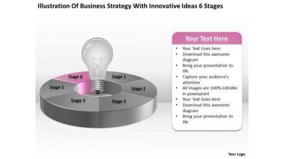 Strategy With Innovative Ideas 6 Stages Ppt Business Plan Sample PowerPoint Slides