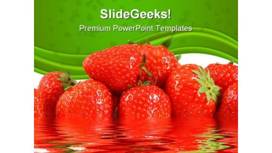 Strawberries Food PowerPoint Templates And PowerPoint Backgrounds 0211