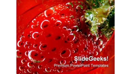 Strawberry Food PowerPoint Templates And PowerPoint Backgrounds 0211