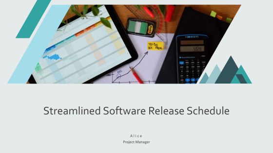 Streamlined Software Release Schedule PPT Presentation AT