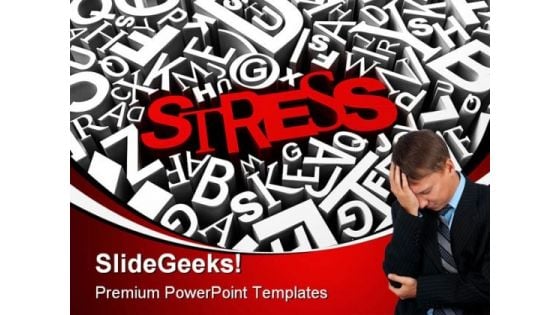 Stress Business PowerPoint Background And Template 1210