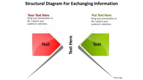 Structural Diagram For Exchanging Information Circular Flow Layout Network PowerPoint Slides