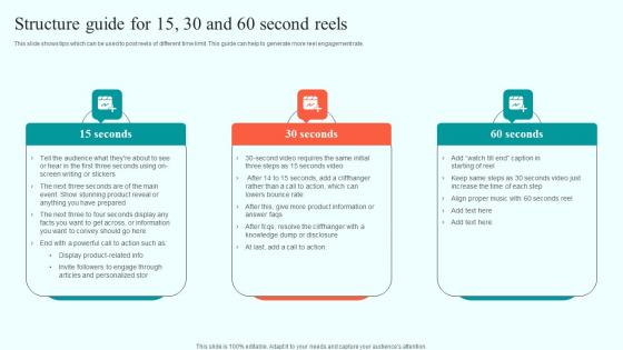 Structure Guide For 15 30 And 60 Second Reels Online Advertising Solutions Graphics Pdf Structure Guide For 15 30 And 60 Second Reels Online Advertising Solutions Graphics Pdf