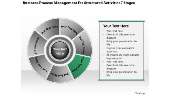 Structured Activities 7 Stages Simple Business Plan Example PowerPoint Templates