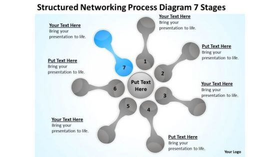 Structured Networking Process Diagram 7 Stages Business Plans PowerPoint Slides Structured Networking Process Diagram 7 Stages Business Plans PowerPoint Slides