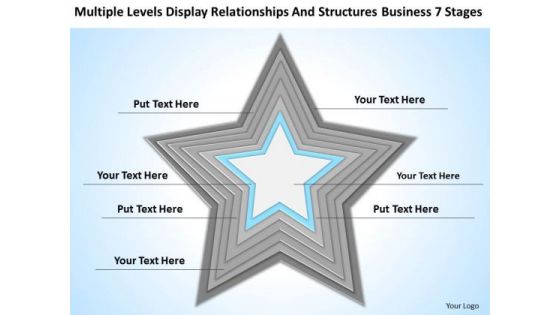 Structures Business 7 Stages Outline For Plan PowerPoint Templates