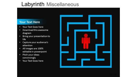 Stuck Inside Maze PowerPoint Templates Download Stuck Inside Maze PowerPoint Templates Download