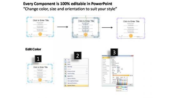 Student Achievement Certificate PowerPoint Templates