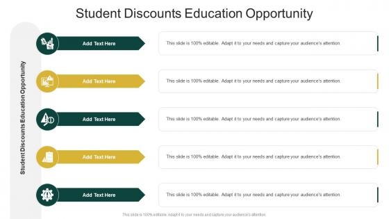 Student Discounts Education Opportunity In Powerpoint And Google Slides Cpb