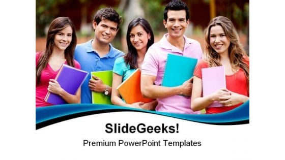 Students Group Education PowerPoint Templates And PowerPoint Backgrounds 0411