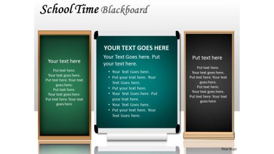 Study School Time Blackboard PowerPoint Slides And Ppt Diagram Templates