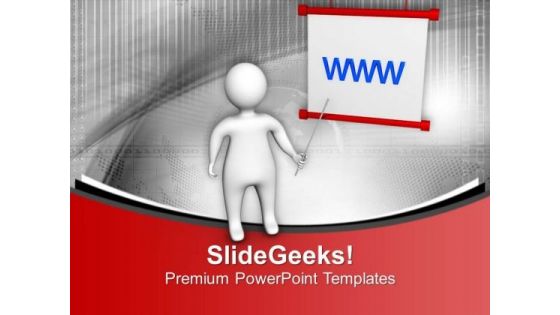 Study The World Wide Web PowerPoint Templates Ppt Backgrounds For Slides 0613