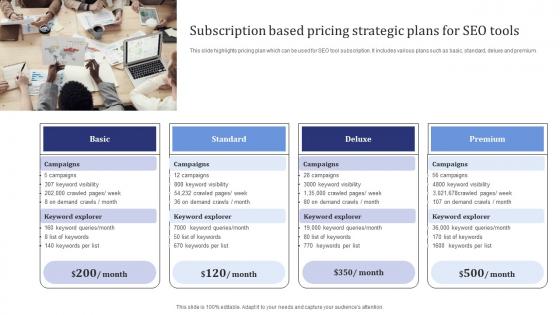 Subscription Based Pricing Strategic Plans For SEO Tools Microsoft Pdf