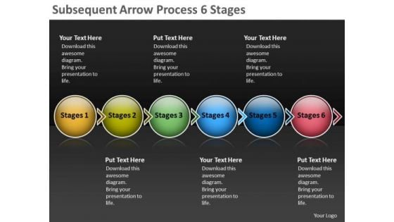 Subsequent Arrow Process 6 Stages Production Flow Charts PowerPoint Templates Subsequent Arrow Process 6 Stages Production Flow Charts PowerPoint Templates