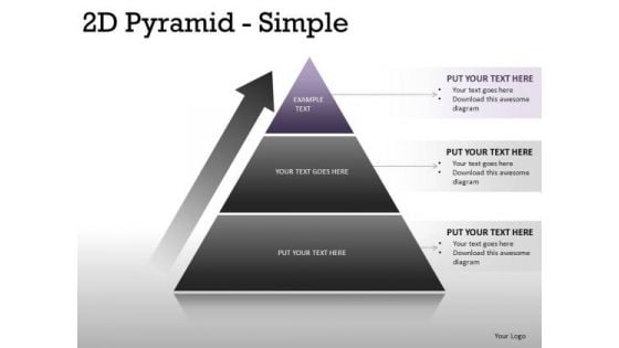 Success 2d Pyramid Simple PowerPoint Slides And Ppt Template Diagrams