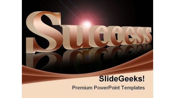 Success Abstract Business PowerPoint Template 1110