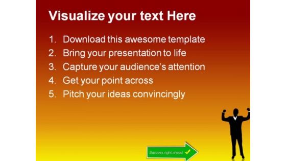 Success Ahead Business PowerPoint Templates And PowerPoint Backgrounds 0811