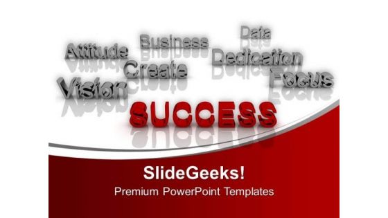 Success At Forefront Business Concept PowerPoint Templates Ppt Backgrounds For Slides 0313