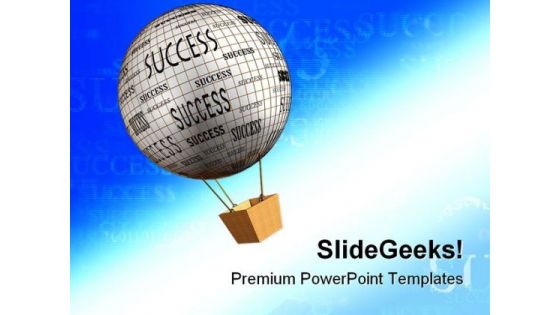 Success Balloon Abstract PowerPoint Templates And PowerPoint Backgrounds 0811