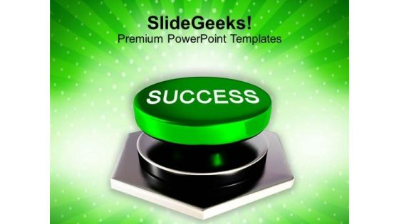 Success Button Technology Profit PowerPoint Templates Ppt Backgrounds For Slides 0113