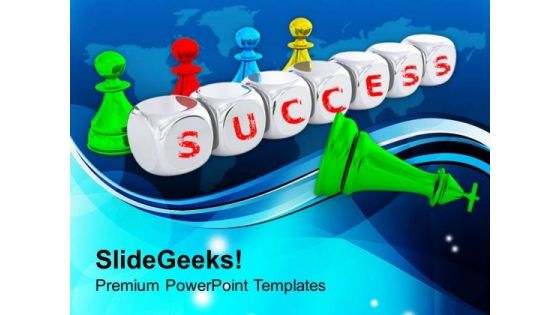 Success Comes With Hardwork PowerPoint Templates Ppt Backgrounds For Slides 0413