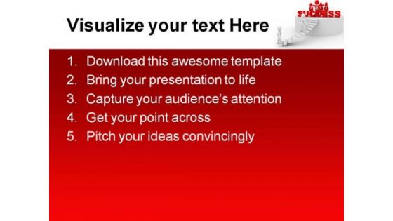 Success Concept Business PowerPoint Themes And PowerPoint Slides 0811