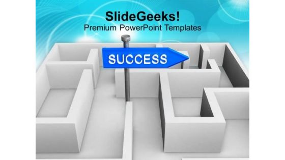 Success Concept With Labyrinth Path PowerPoint Templates Ppt Backgrounds For Slides 0113 Success Concept With Labyrinth Path PowerPoint Templates Ppt Backgrounds For Slides 0113