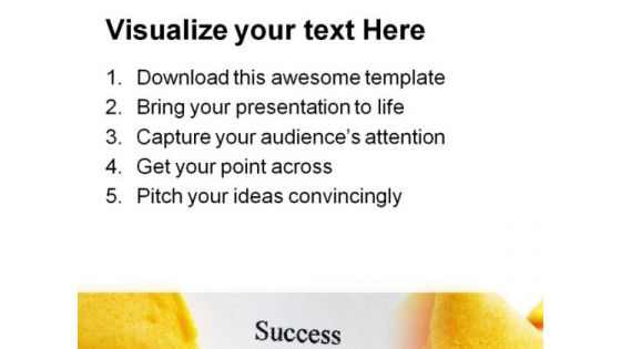 Success Cookie Business PowerPoint Themes And PowerPoint Slides 0311