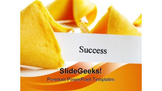 Success Cookie Business PowerPoint Themes And PowerPoint Slides 0311