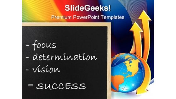 Success Globe PowerPoint Template 0610