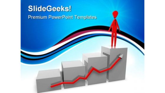 Success Graph Leadership PowerPoint Templates And PowerPoint Backgrounds 0811