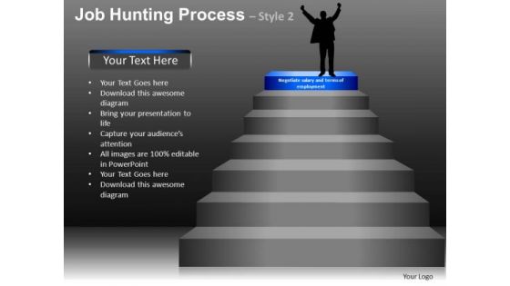 Success In Job Hunting Process PowerPoint Slides And Ppt Diagram Templates