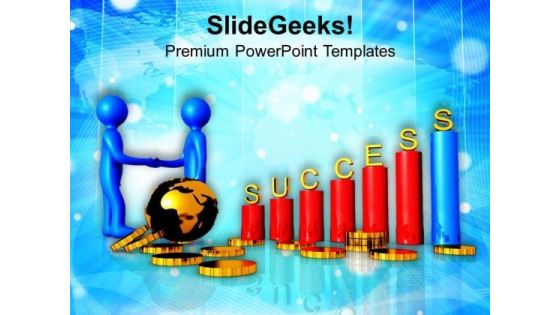 Success Is Based On Financial Growth PowerPoint Templates Ppt Backgrounds For Slides 0713