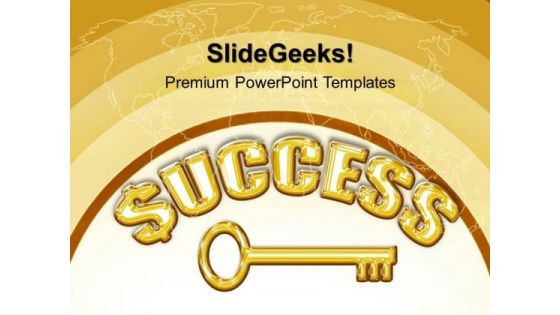 Success Key Security PowerPoint Templates And PowerPoint Themes 0412