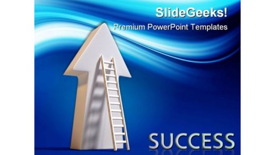 Success Ladder Business PowerPoint Templates And PowerPoint Backgrounds 0411